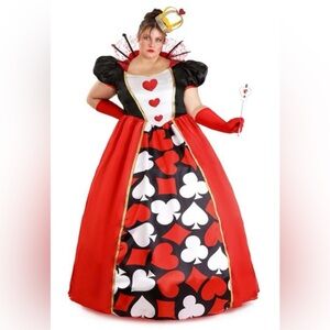Wonderland Queen of Hearts Adult Women’s Costume sz: 2XL